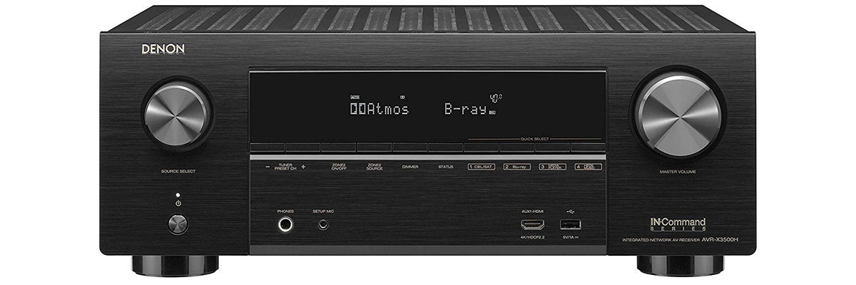 Denon AVR-X3500H fromt the front