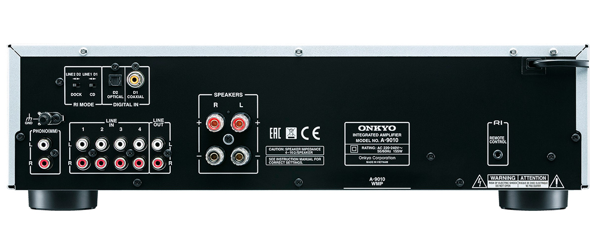 Onkyo A-9010 back view