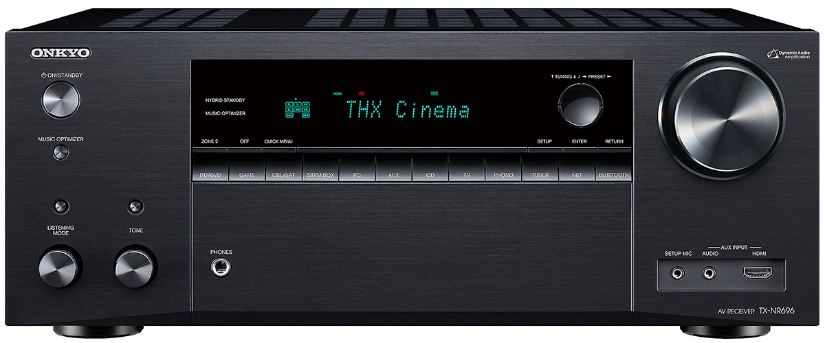 Onkyo TX-NR696 from the front